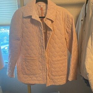 Knox Rose Women's Quilted Puffer Jacket in Cream